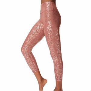 Sweaty Betty Disco Metallic 7/8 Leggings Size XS